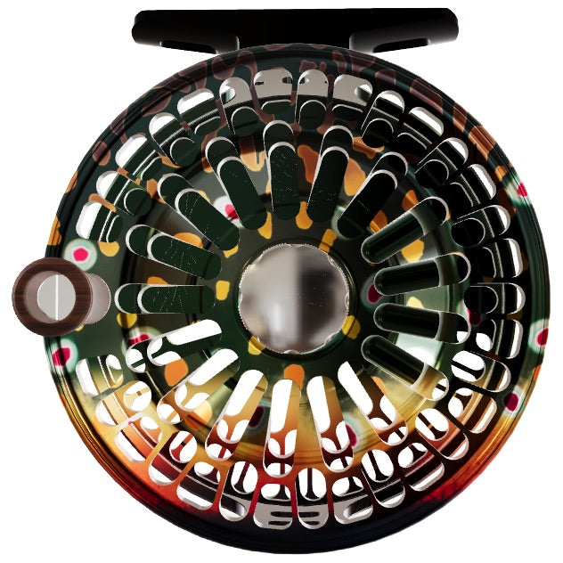 Abel TR Fly Reel Native Brook Trout 2/3 Walnut Handle Image 02