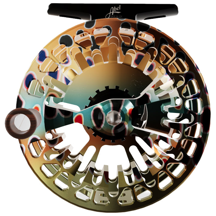 Abel Vaya Fly Reel Native Brown 5/6 Native Brown Drag Knob Rosewood Handle Image 02