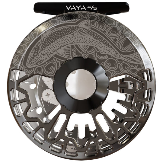 Abel Vaya Fly Reel Slate Underwood Sight Fish 4/5 Black Drag Knob Black Handle Image 01