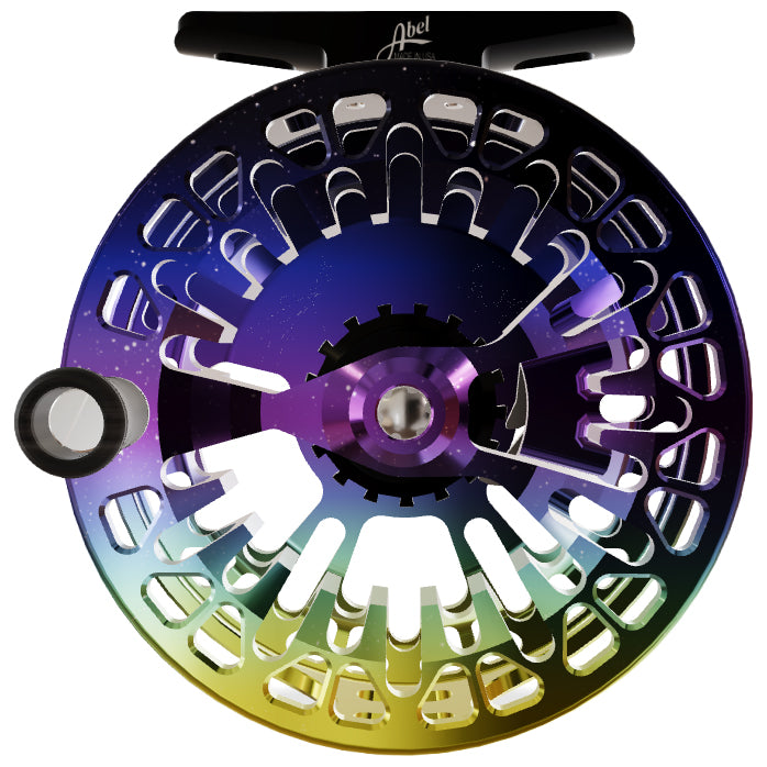 Abel Vaya Reel Northern Lights Fade 5/6 Black Drag Knob Ebony Handle Image 02