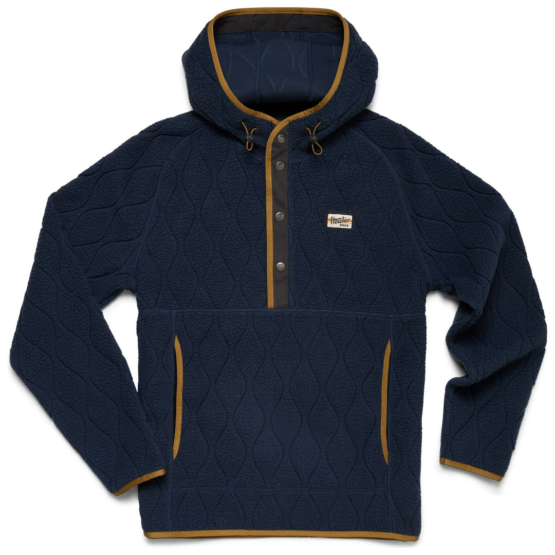 Howler Brothers Chisos Hooded Pullover Capillary Waves : Dark Blue Image 01