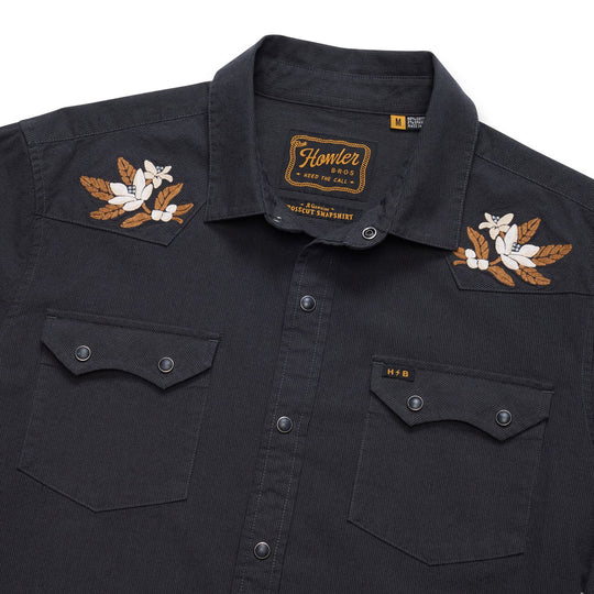 Howler Brothers Crosscut Deluxe Longsleeve Orange Blossoms : Antique Black Image 04