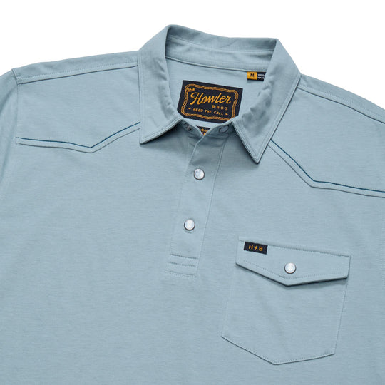 Howler Brothers Ranchero Polo Iron Blue Image 04