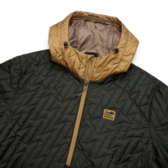 Howler Brothers Voltage Quilted Pullover Black N Gold Image 02