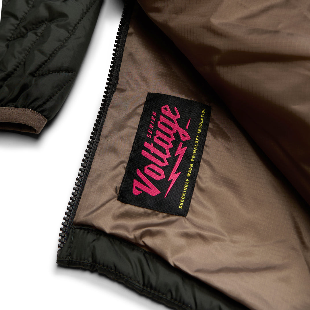 Howler Brothers Voltage Quilted Pullover Black N Gold Image 05