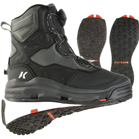 Korkers Darkhorse with Felt & Kling-On Soles