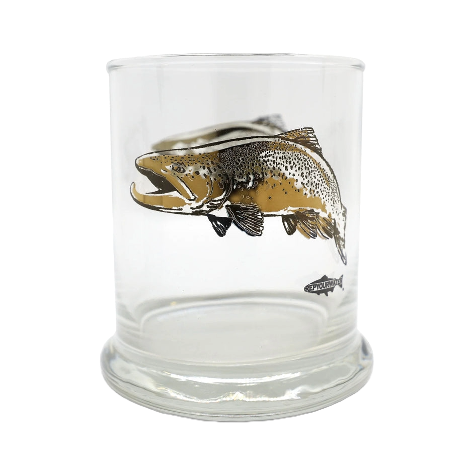 RepYourWater Lowball Glass Metallic Print "The One"