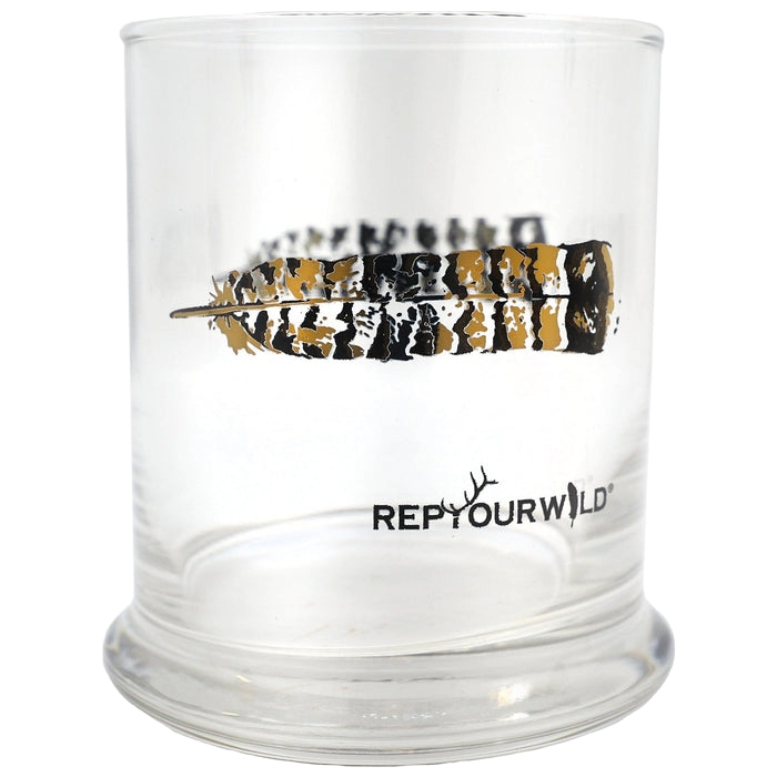 Rep Your Water Grouse Feathers Metallic Glass