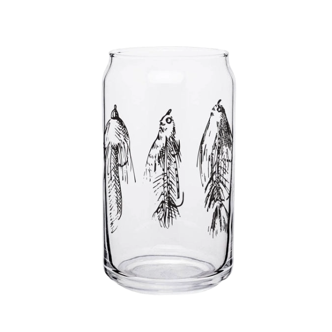 Rep Your Water Streamers Beer Can Glass