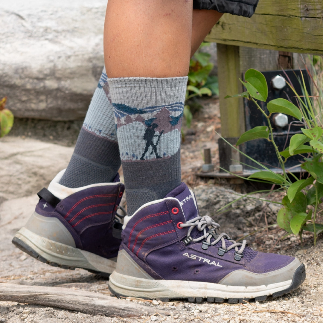 Farm to Feet American Trail Blue Ridge Light Targeted Cushion 3/4 Crew Sock