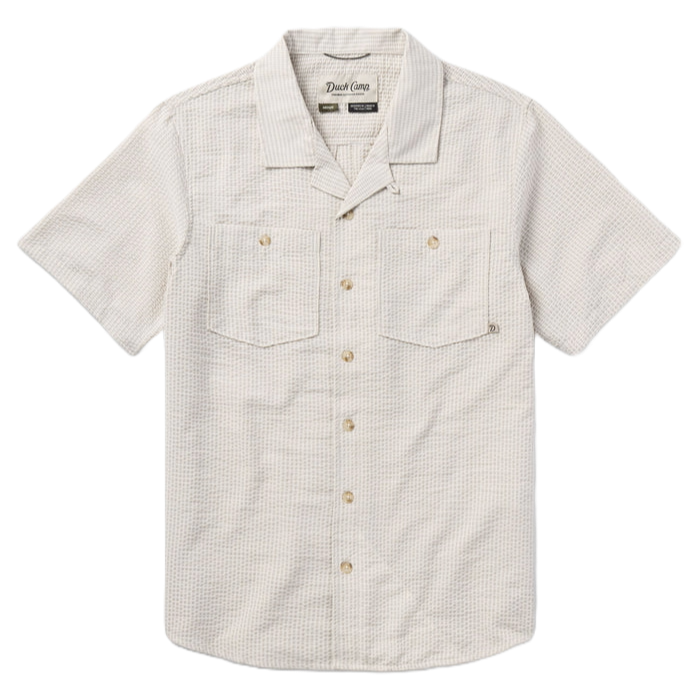 Duck Camp Men's Coastal Seersucker Shirt Short Sleeve