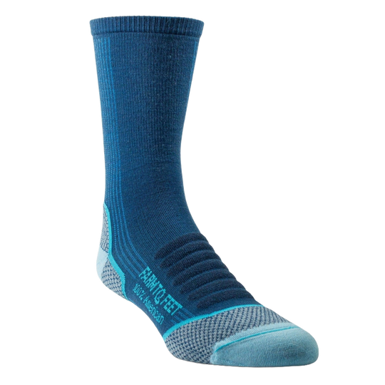 Farm to Feet Damascus Trail Light Targeted Cushion 3/4 Crew Sock