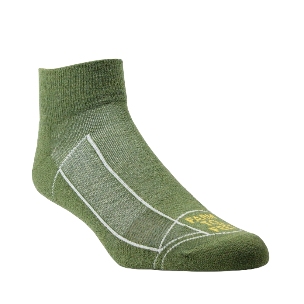 Farm to Feet Outdoor Trail Greensboro Light Cushion 1/4 CREW Sock