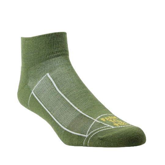 Farm to Feet Outdoor Trail Greensboro Light Cushion 1/4 CREW Sock