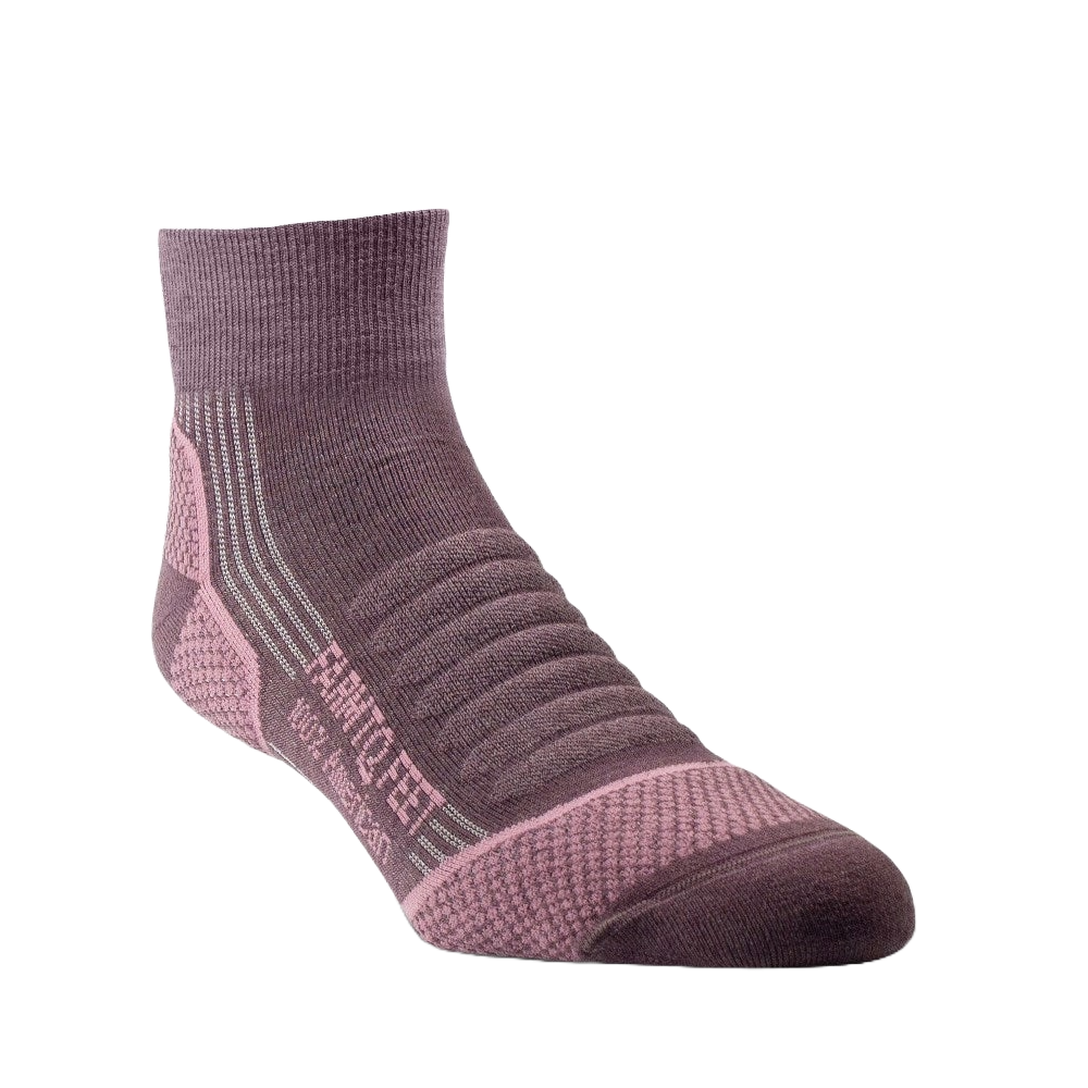 Farm to Feet American Trail Damascus Light Targeted Cushion 1/4 CREW Sock