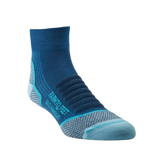 Farm to Feet American Trail Damascus Light Targeted Cushion 1/4 CREW Sock