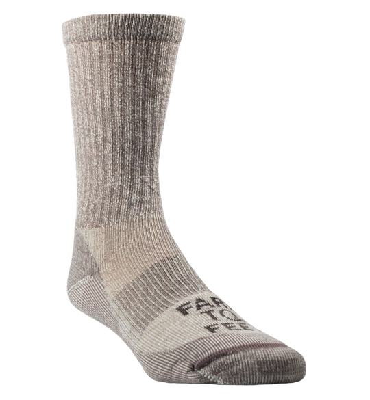 Farm to Feet Boulder Rugged Trail Boulder Light Cushion CREW Sock
