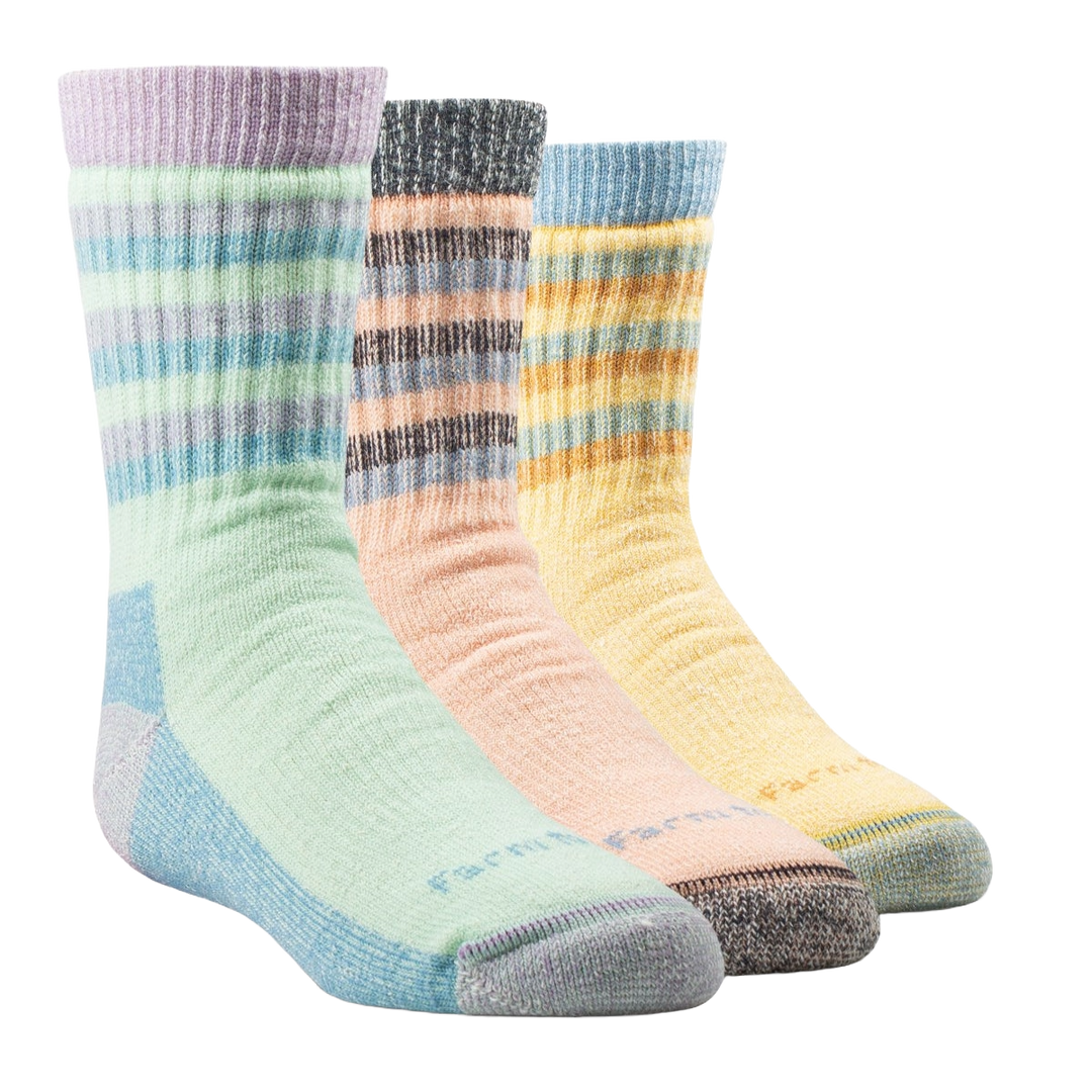Farm to Feet Kid's Rugged Bundle: 3 Pairs Socks