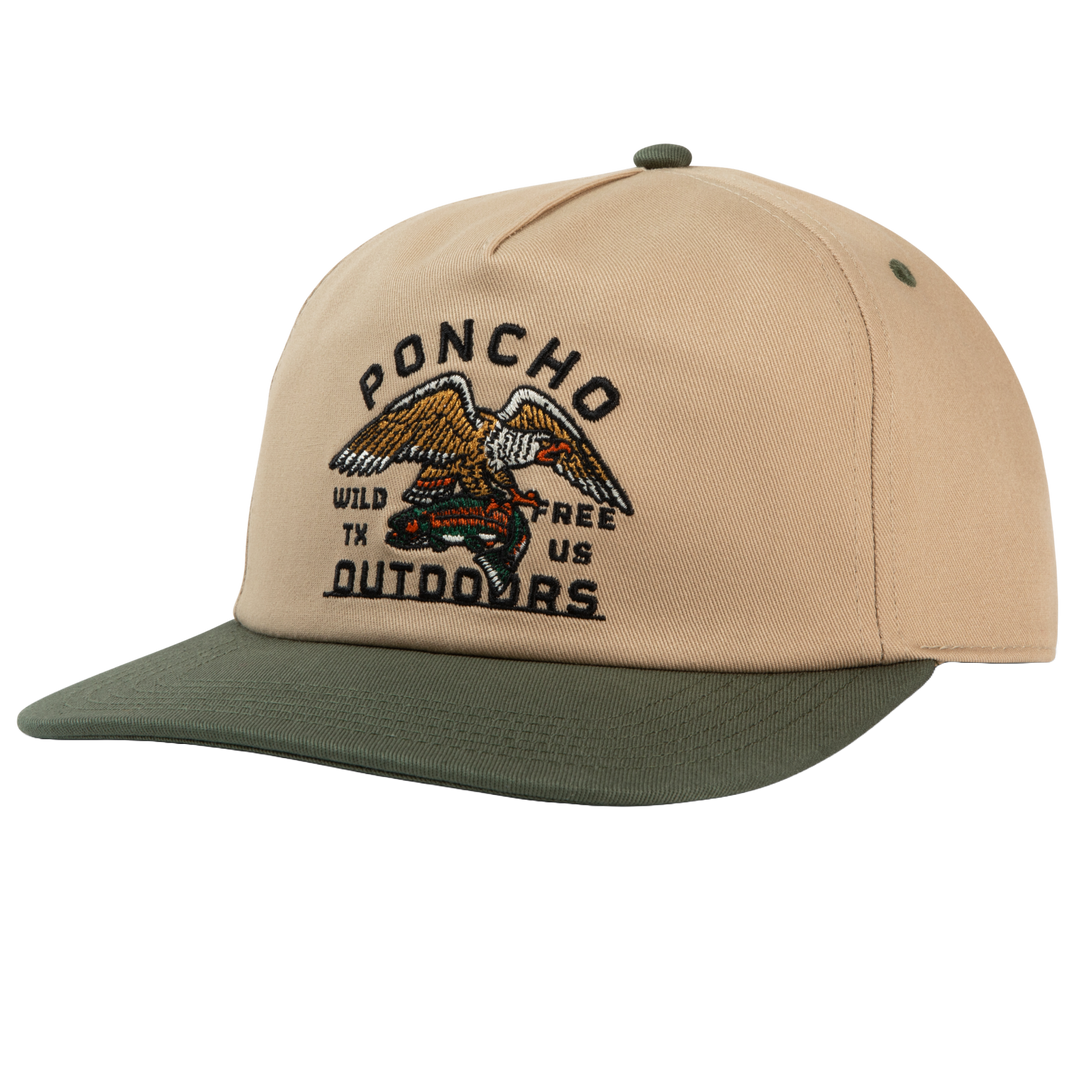 Poncho Eagle and Trout Hat