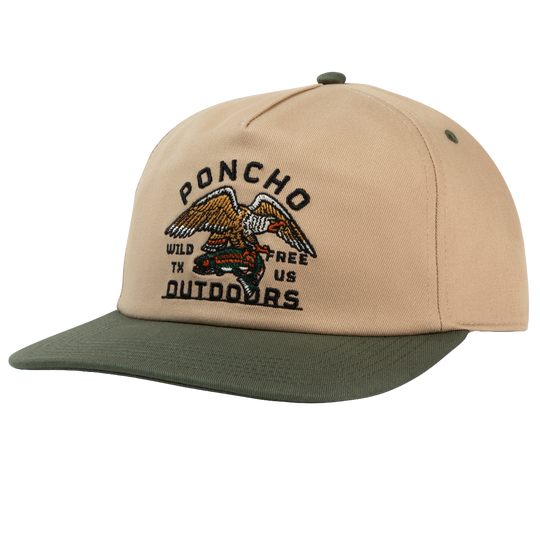 Poncho Eagle and Trout Hat