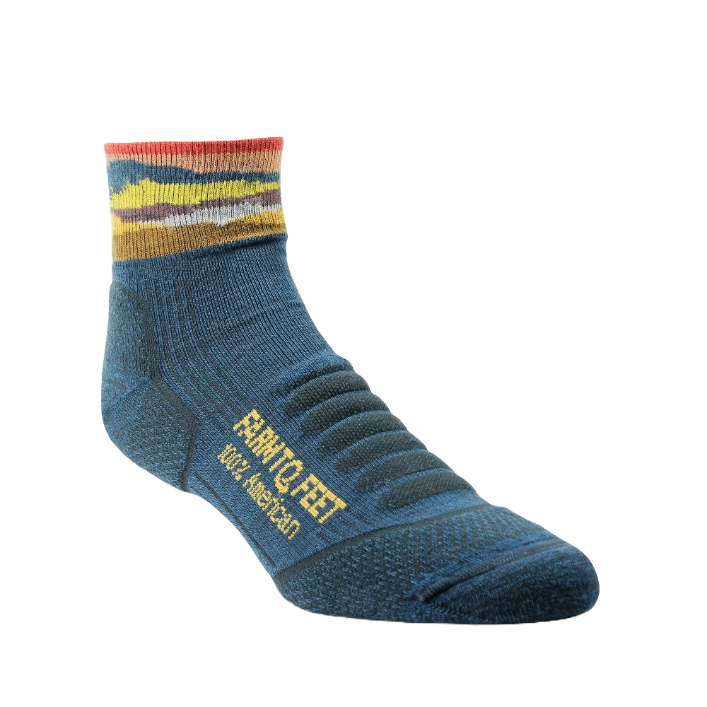 Farm to Feet American Trail Max Patch Light Targeted Cushion 1/4 Crew Sock