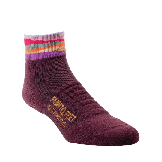 Farm to Feet American Trail Max Patch Light Targeted Cushion 1/4 Crew Sock