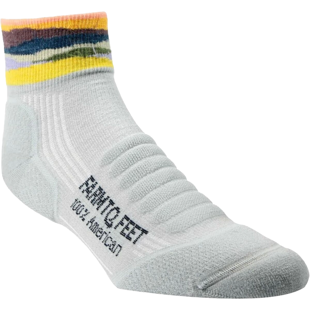 Farm to Feet American Trail Max Patch Light Targeted Cushion 1/4 Crew Sock
