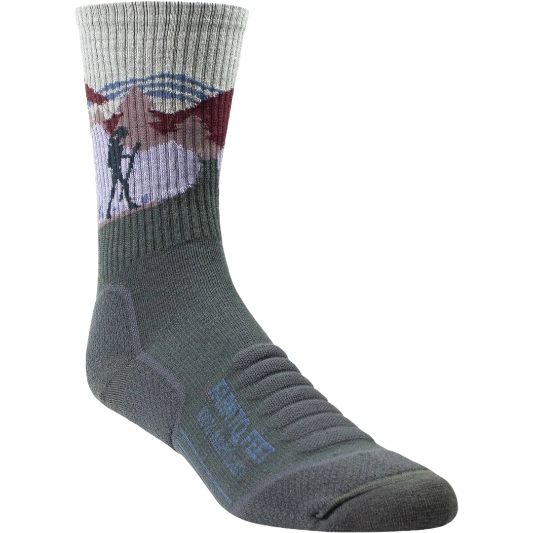Farm to Feet American Trail Blue Ridge Light Targeted Cushion 3/4 Crew Sock
