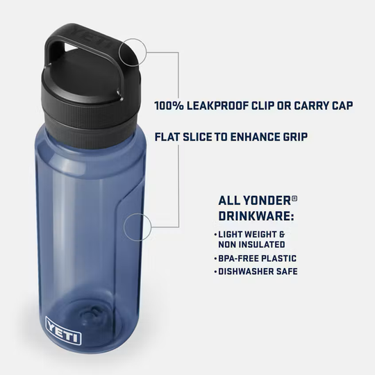 YETI Yonder 1 L / 34 oz Water Bottle with Yonder Tether Cap
