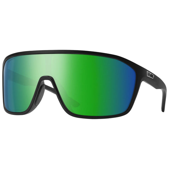 Smith Boomtown Matte Black / ChromaPop Polarized Green Mirror Image 01