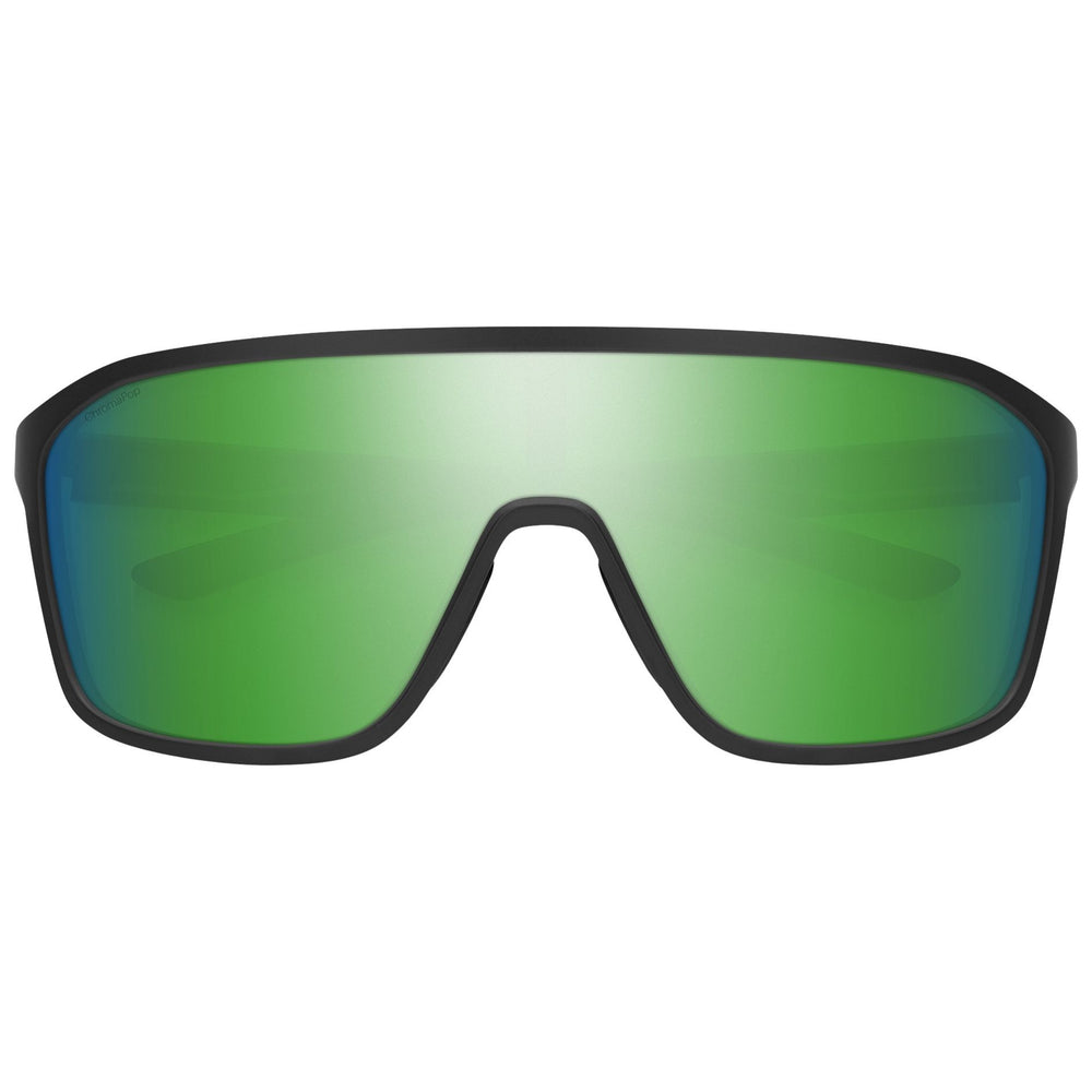 Smith Boomtown Matte Black / ChromaPop Polarized Green Mirror Image 02