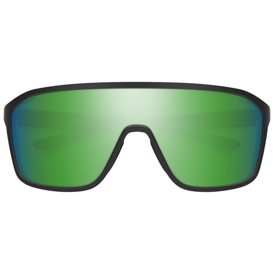 Smith Boomtown Matte Black / ChromaPop Polarized Green Mirror Image 02
