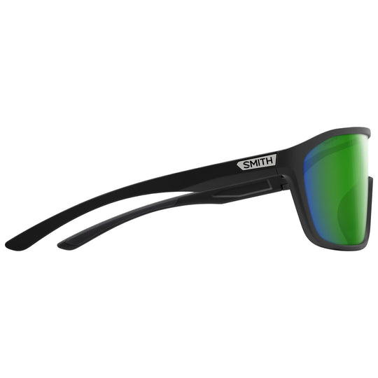 Smith Boomtown Matte Black / ChromaPop Polarized Green Mirror Image 03