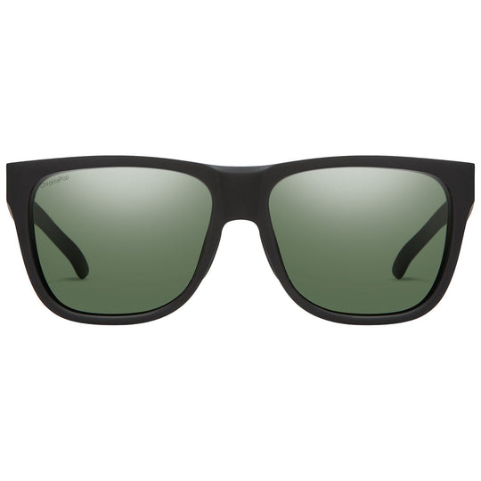 Smith Lowdown 2 Matte Black / ChromaPop Polarized Gray Green Image 02