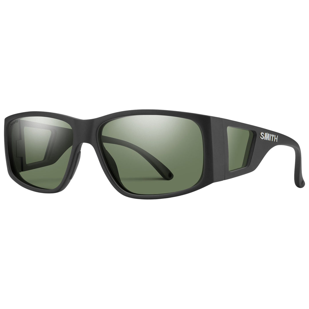 Smith Monroe Peak Matte Black / ChromaPop Polarized Gray Green Image 01