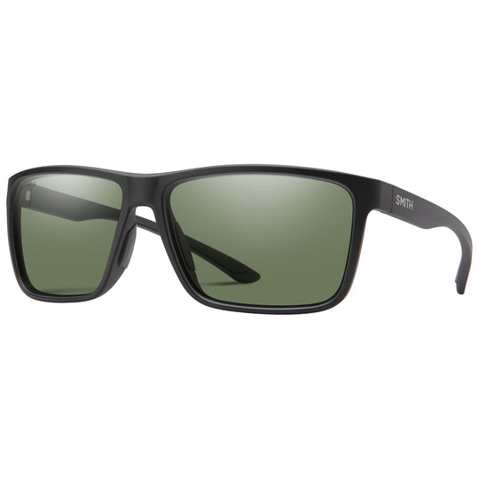 Smith Riptide Matte Black / ChromaPop Polarized Gray Green Image 01