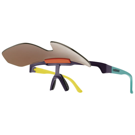 Smith XC Matte Purple / Cinder / Hi Viz / Opal / ChromaPop Opal Mirror Image 04