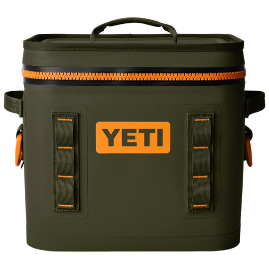 YETI Hopper Flip 12 Soft Cooler Olive / King Crab Orange Image 04