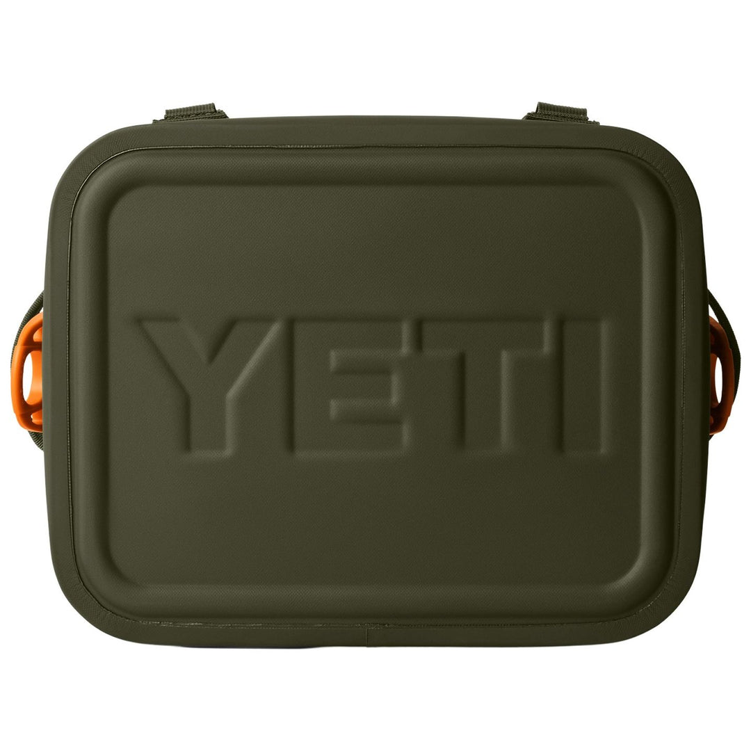 YETI Hopper Flip 12 Soft Cooler Olive / King Crab Orange Image 06
