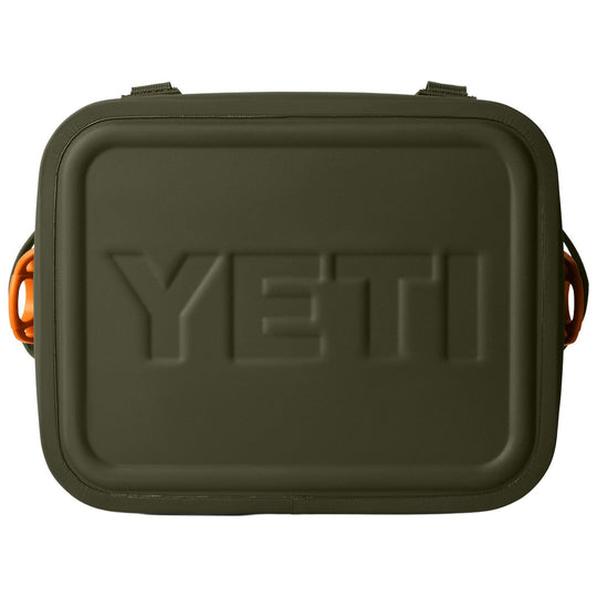 YETI Hopper Flip 12 Soft Cooler Olive / King Crab Orange Image 06