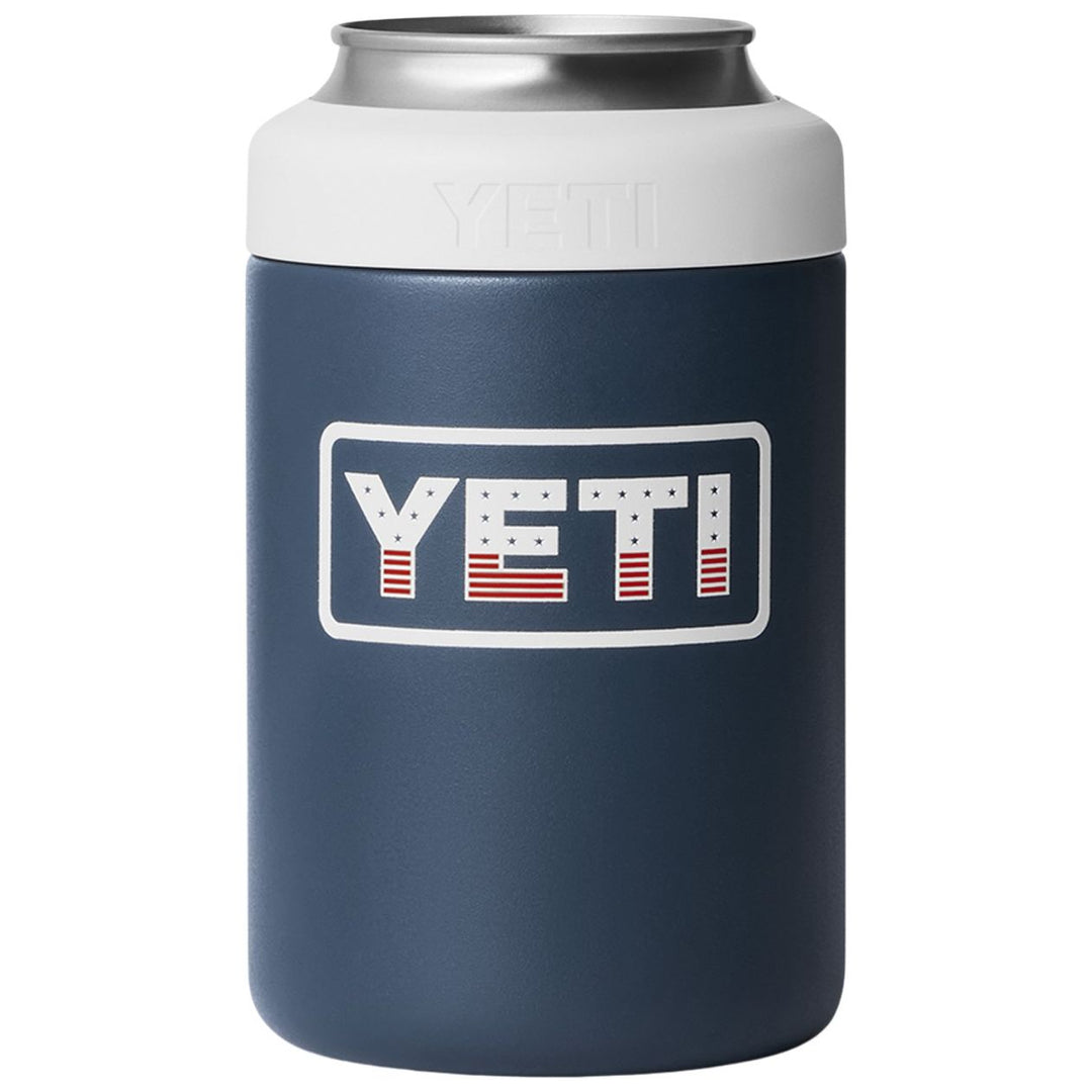 YETI Rambler 12 oz Colster Can Cooler Navy / White / Badge Image 01