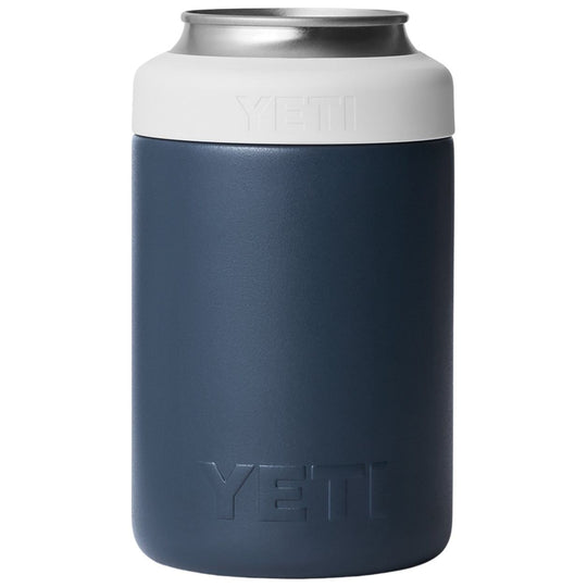 YETI Rambler 12 oz Colster Can Cooler Navy / White / Badge Image 02