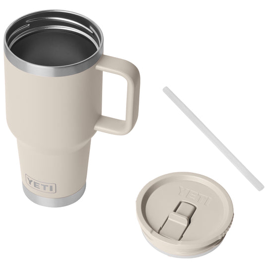 YETI Rambler 30 oz Travel Straw Mug Color Matched Straw Lid Cape Taupe Image 06