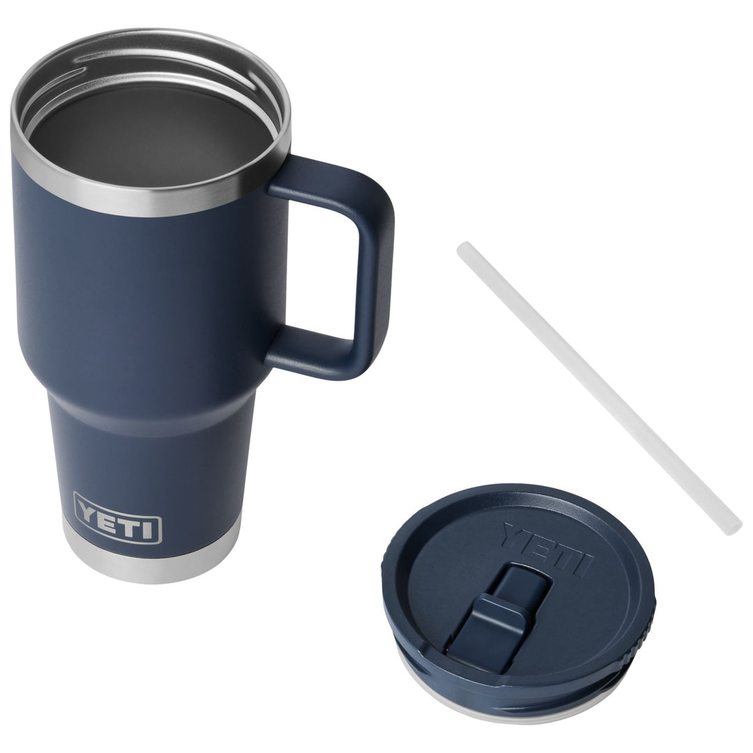 YETI Rambler 30 oz Travel Straw Mug Color Matched Straw Lid Navy Image 06