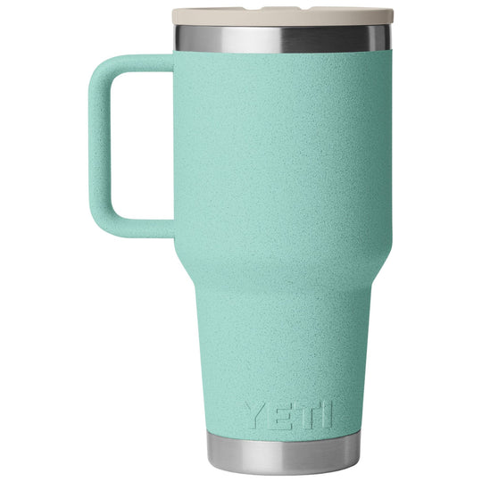 YETI Rambler 30 oz Travel Straw Mug Color Matched Straw Lid Sea Stone Image 02