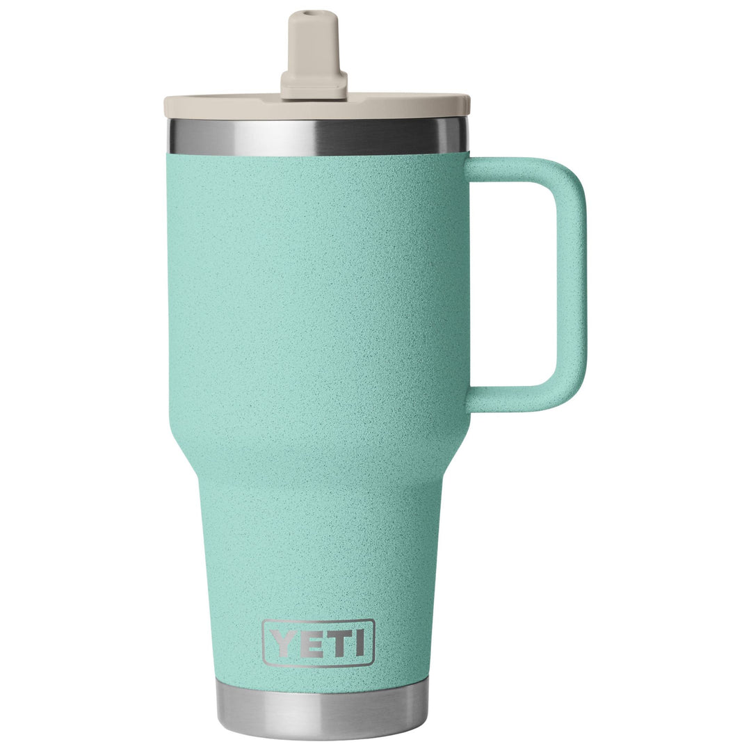 YETI Rambler 30 oz Travel Straw Mug Color Matched Straw Lid Sea Stone Image 03